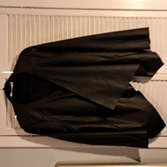 Black Faux Leather Jacket - Picture 3 of 5